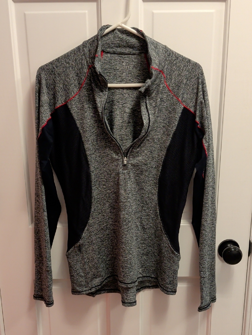 Athleta Gray Heather Performance Zip-up